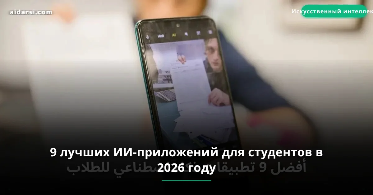 9 лучших ИИ-приложений для студентов в 2026 году