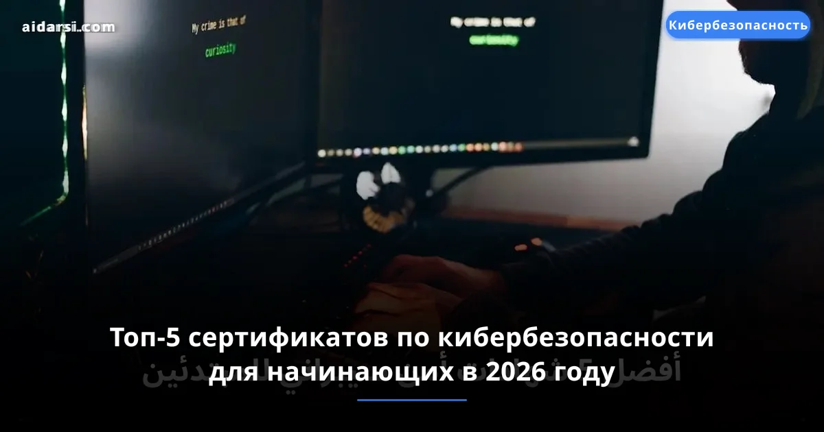 Топ-5 сертификатов по кибербезопасности для начинающих в 2026 году