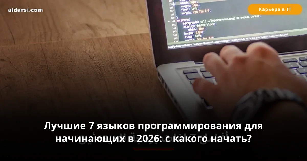 Лучшие 7 языков программирования для начинающих в 2026: с какого начать?