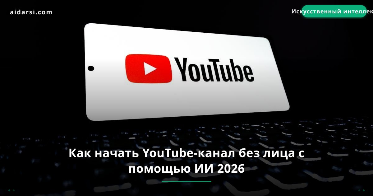 Как запустить YouTube-канал без лица с помощью ИИ в 2026 году