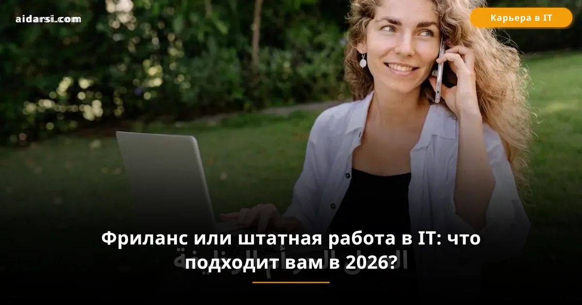 Фриланс или штатная работа в IT: что подходит вам в 2026?