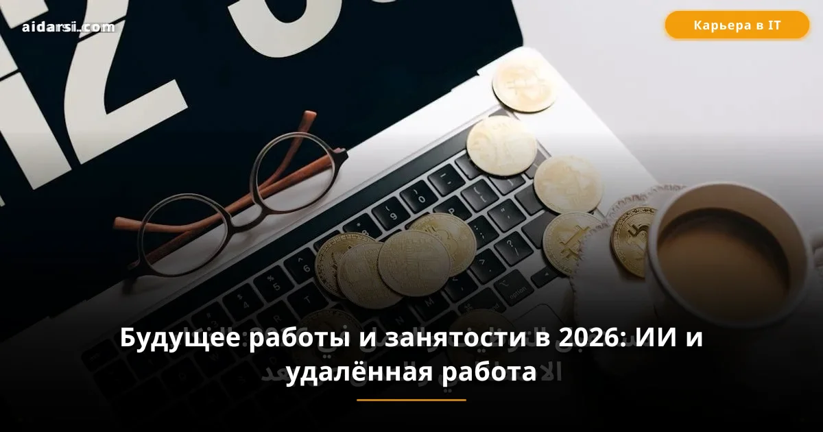 Будущее работы и занятости в 2026: ИИ и удалённая работа