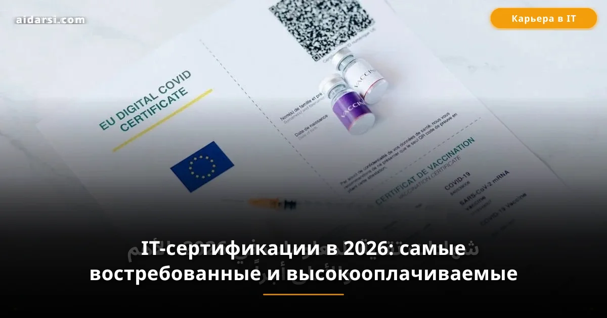 IT-сертификации в 2026: самые востребованные и высокооплачиваемые
