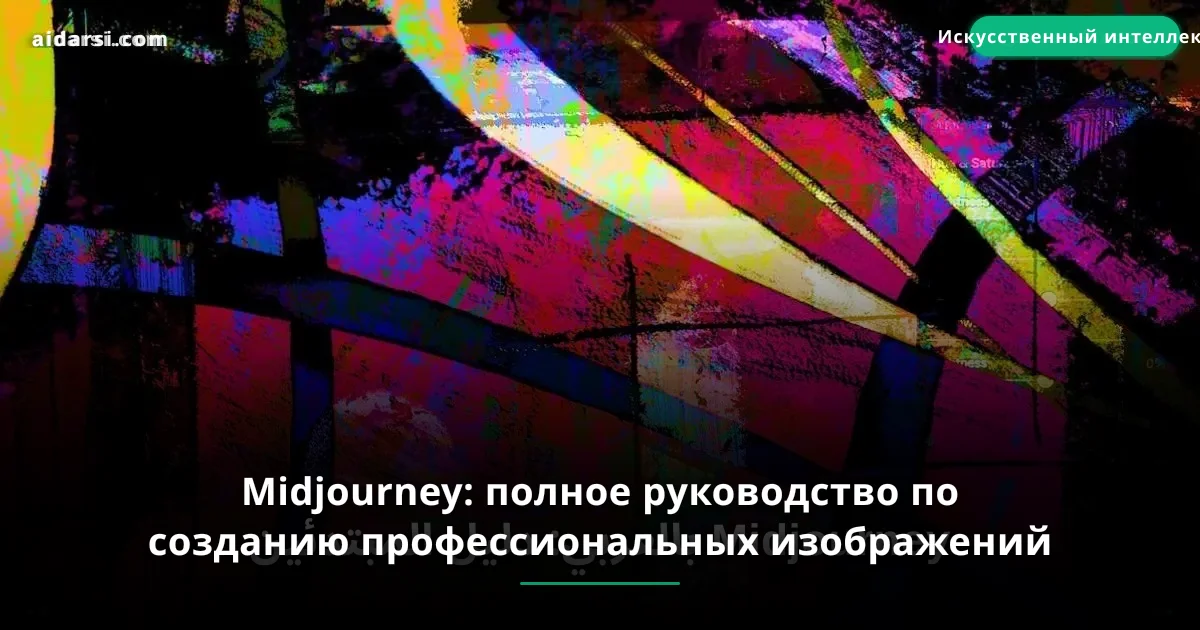Midjourney: полное руководство по созданию профессиональных изображений