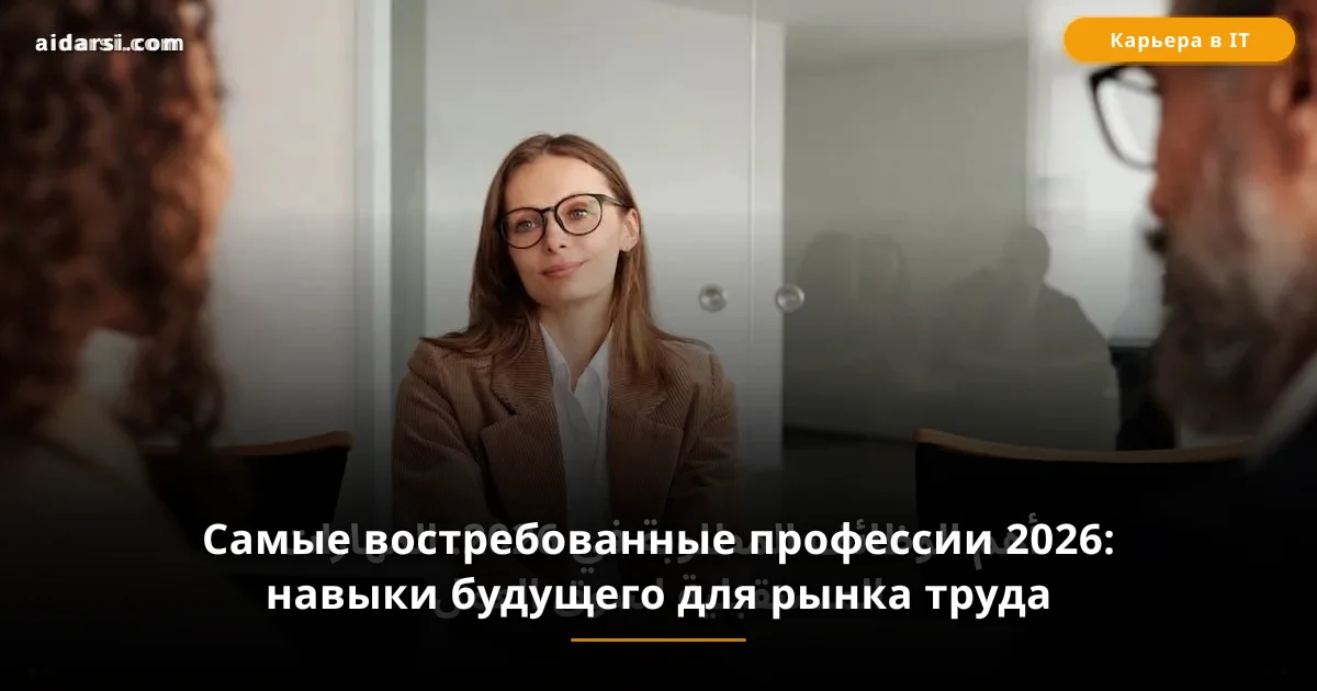 Самые востребованные профессии 2026: навыки будущего для рынка труда