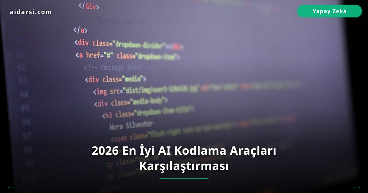 En İyi 7 Yapay Zeka Kodlama Aracı: 2026 Rehberi