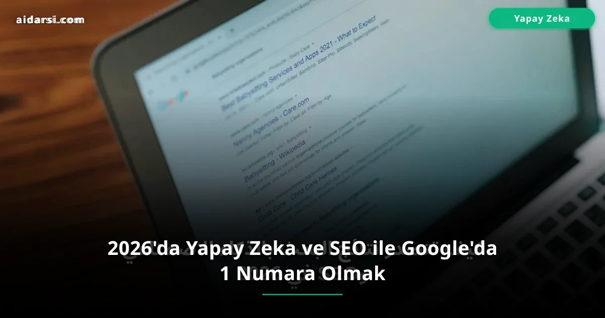 2026'da Yapay Zeka ve SEO ile Google'da 1 Numara Olmak