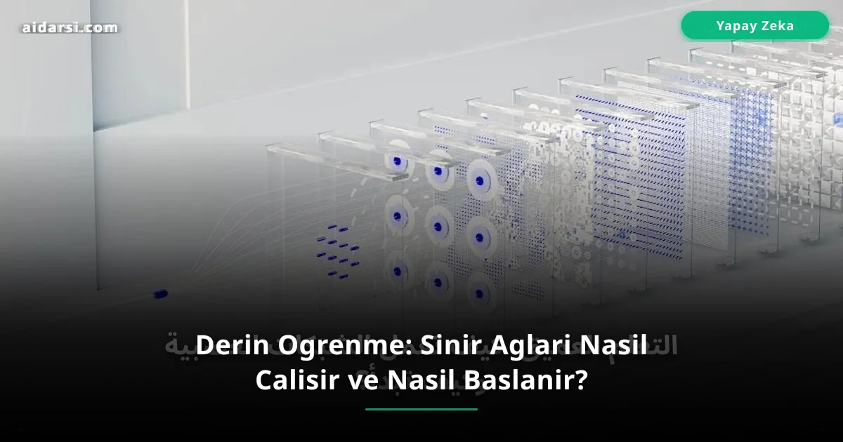 Derin Ogrenme: Sinir Aglari Nasil Calisir ve Nasil Baslanir?