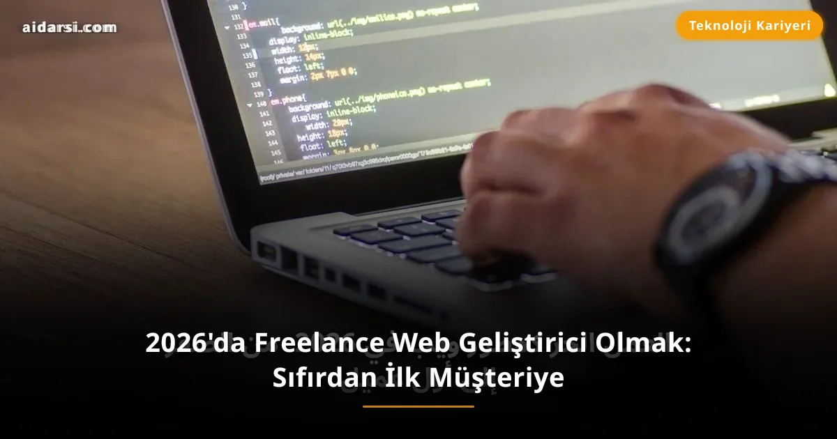 2026'da Freelance Web Geliştirici Olmak: Sıfırdan İlk Müşteriye