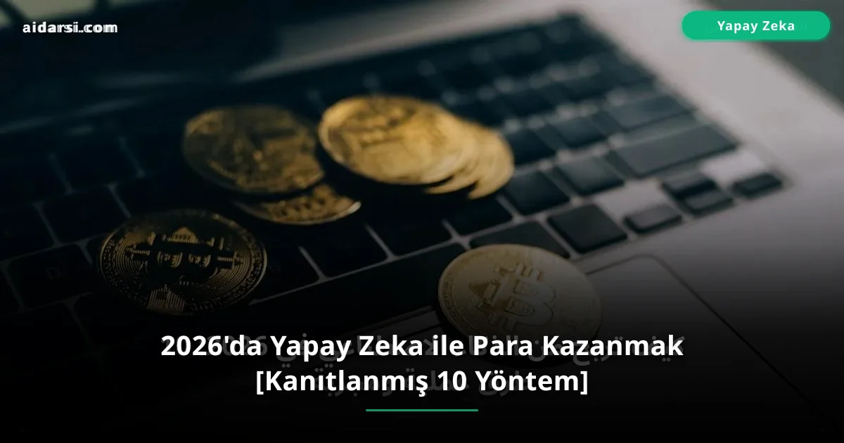 2026'da Yapay Zeka ile Para Kazanmak [Kanıtlanmış 10 Yöntem]