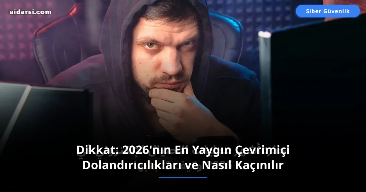Dikkat: 2026'nın En Yaygın Çevrimiçi Dolandırıcılıkları ve Nasıl Kaçınılır