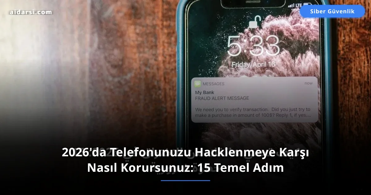 2026'da Telefonunuzu Hacklenmeye Karşı Nasıl Korursunuz: 15 Temel Adım