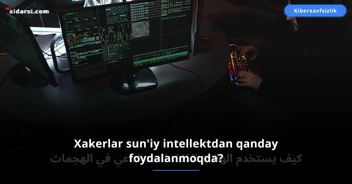 Xakerlar sun'iy intellektdan qanday foydalanmoqda?