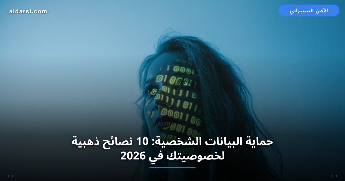 حماية البيانات الشخصية: 10 نصائح ذهبية لخصوصيتك في 2026