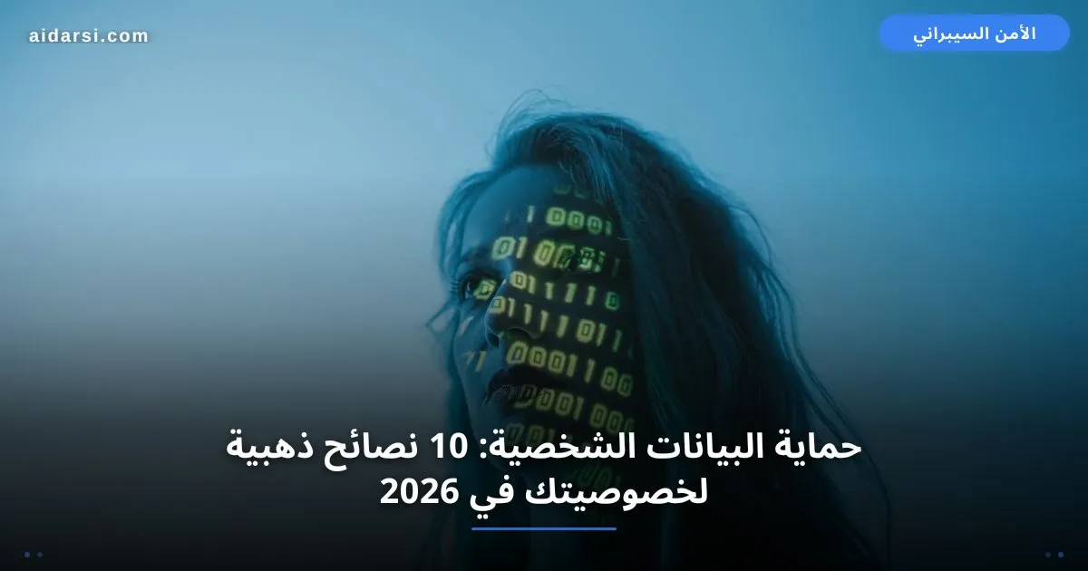 حماية البيانات الشخصية: 10 نصائح ذهبية لخصوصيتك في 2026