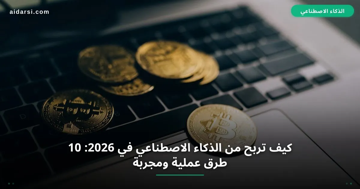طرق كسب المال من الذكاء الاصطناعي في 2026 [10 طرق مجربة]